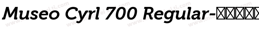 Museo Cyrl 700 Regular字体转换